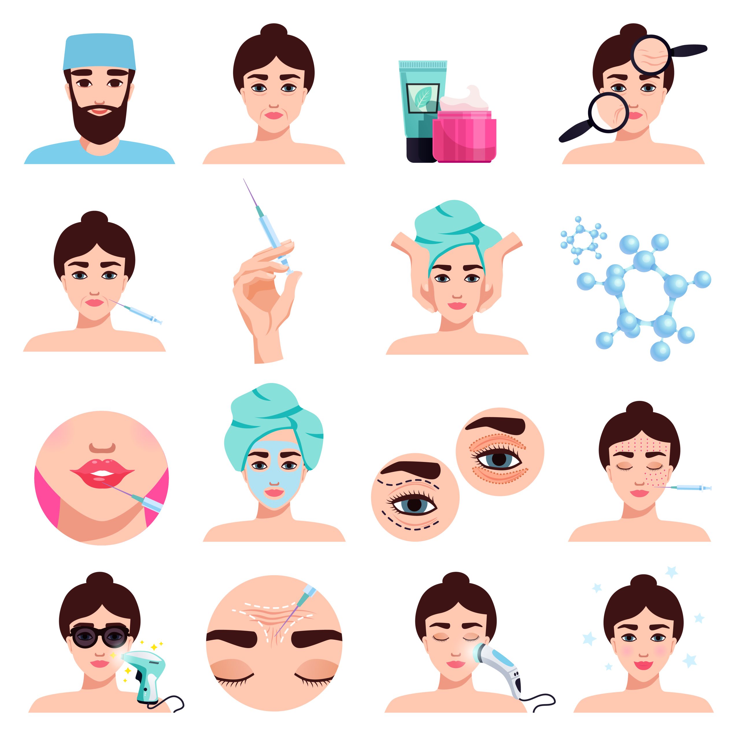 Elegant skincare and beauty products for aesthetic membership promotion