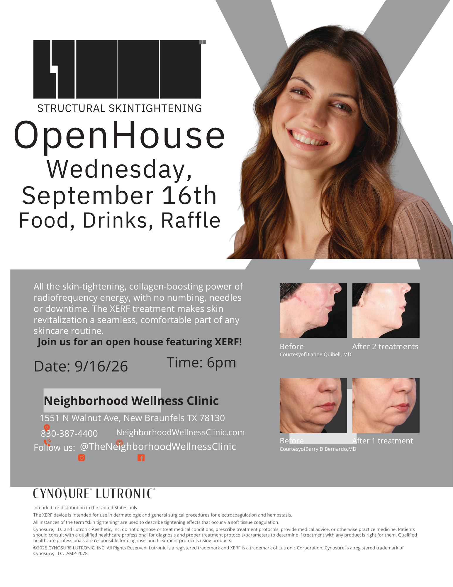 XERF Open House at Neighborhood Wellness Clinic on Wednesday September 16 2026 at 6 PM featuring food drinks and a raffle